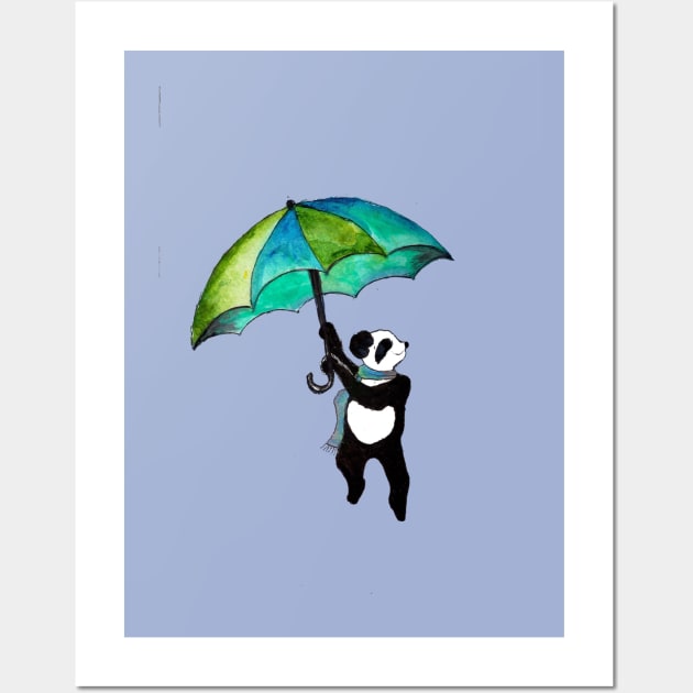 Panda Takes Off! Wall Art by sophia.ursula